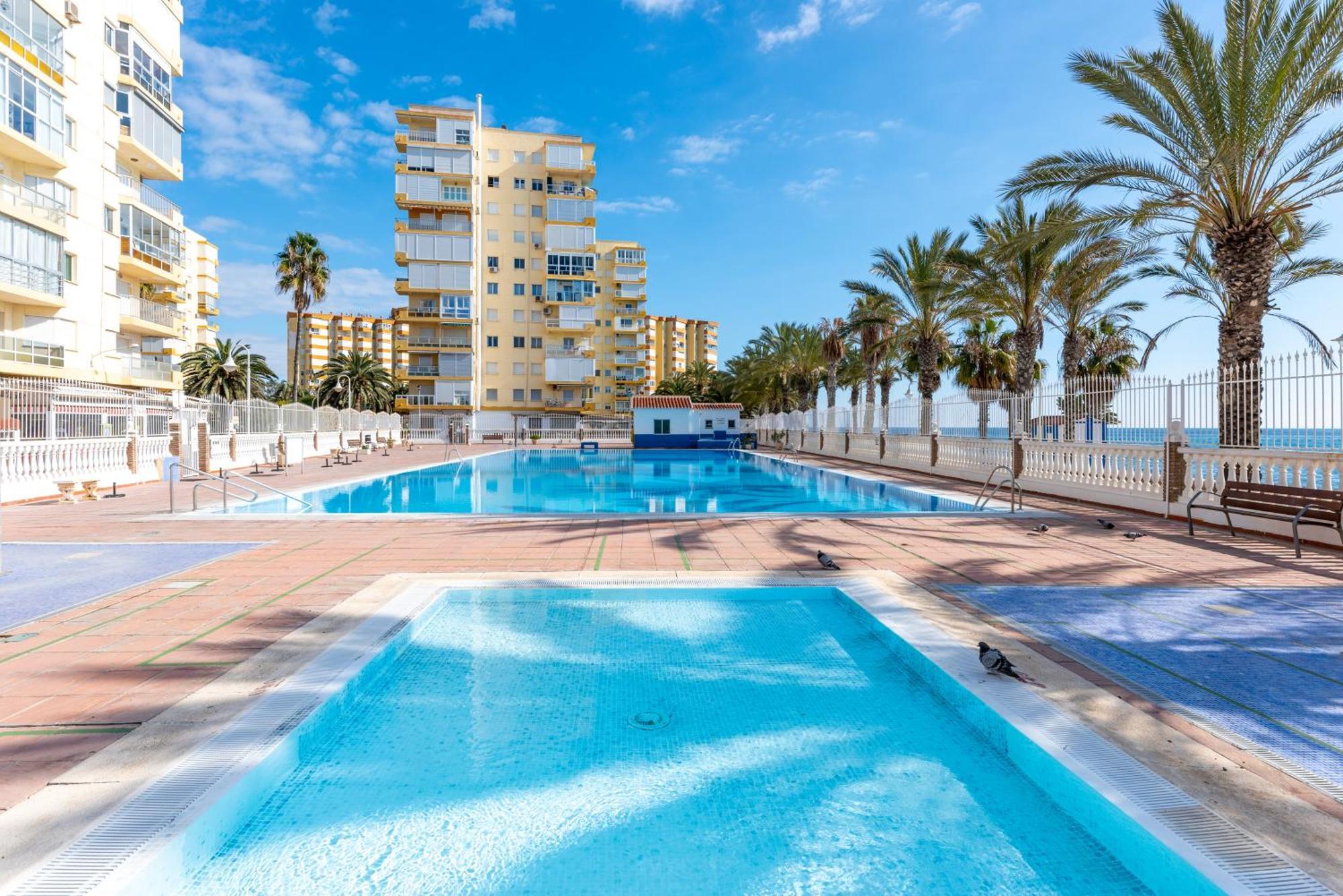 50 Mts Beach With Sea Views Pool Algarrobo Costa Bagian luar foto
